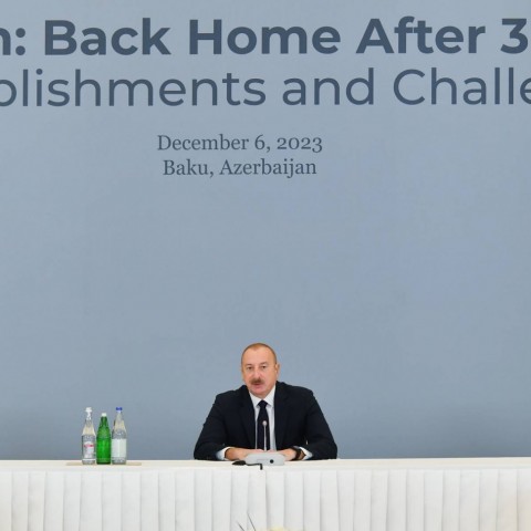 President Ilham Aliyev attended the Forum, "Karabakh: back home after 30 years. Accomplishments and challenges"