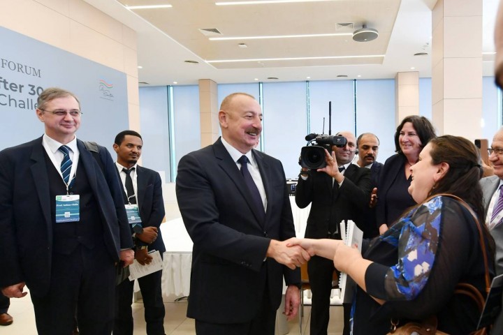 President Ilham Aliyev attended the Forum, "Karabakh: back home after 30 years. Accomplishments and challenges"