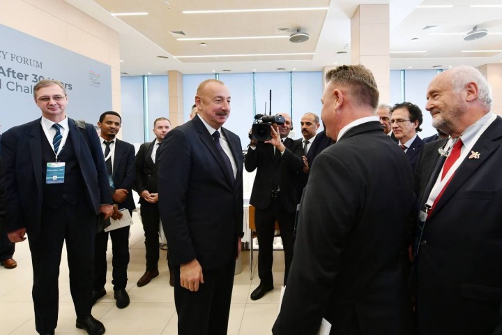 President Ilham Aliyev attended the Forum, "Karabakh: back home after 30 years. Accomplishments and challenges"