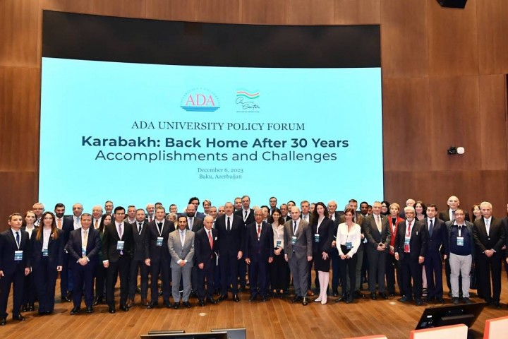 President Ilham Aliyev attended the Forum, "Karabakh: back home after 30 years. Accomplishments and challenges"