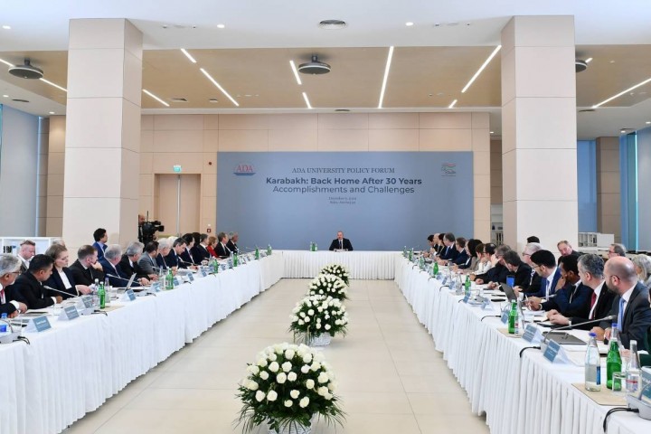 President Ilham Aliyev attended the Forum, "Karabakh: back home after 30 years. Accomplishments and challenges"