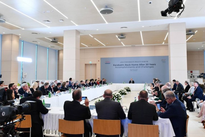 President Ilham Aliyev attended the Forum, "Karabakh: back home after 30 years. Accomplishments and challenges"