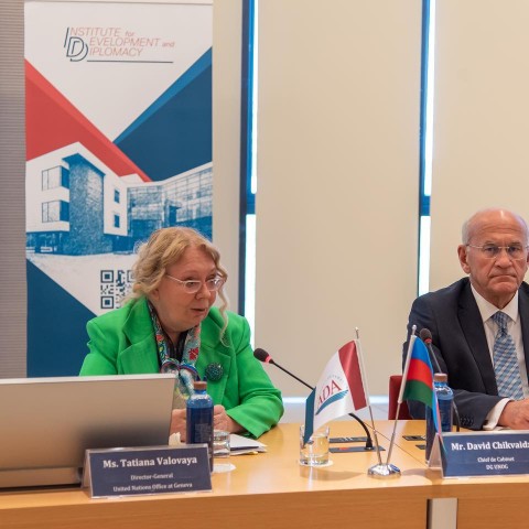 Global Perspectives Lecture Series -  Tatiana Valovaya, Director-General of the United Nations Office at Geneva and David Chikvaidze, Chef de Cabinet to the Director-General