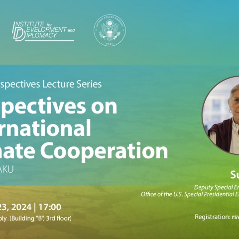 Ms. Sue Biniaz, Deputy Special Envoy for Climate, Office of the U.S. Special Presidential Envoy for Climate, will be Hosted by IDD