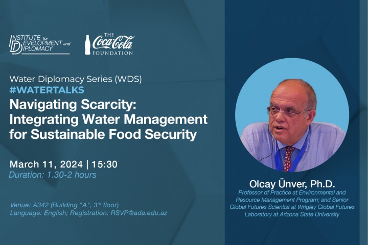 Water Diplomacy Series will Host a Discussion on Water Management for Sustainable Food Security