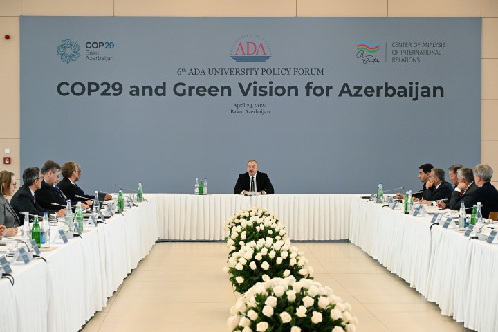 President Ilham Aliyev Attended the International Forum “COP29 and Green Vision for Azerbaijan”