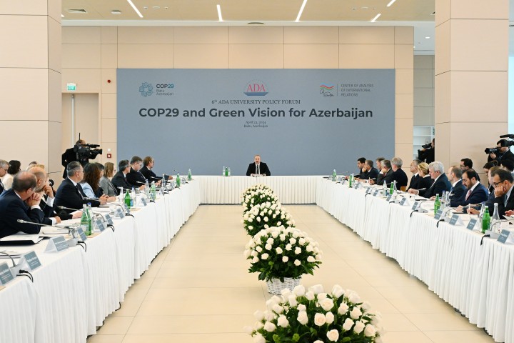 President Ilham Aliyev Attended the International Forum “COP29 and Green Vision for Azerbaijan”