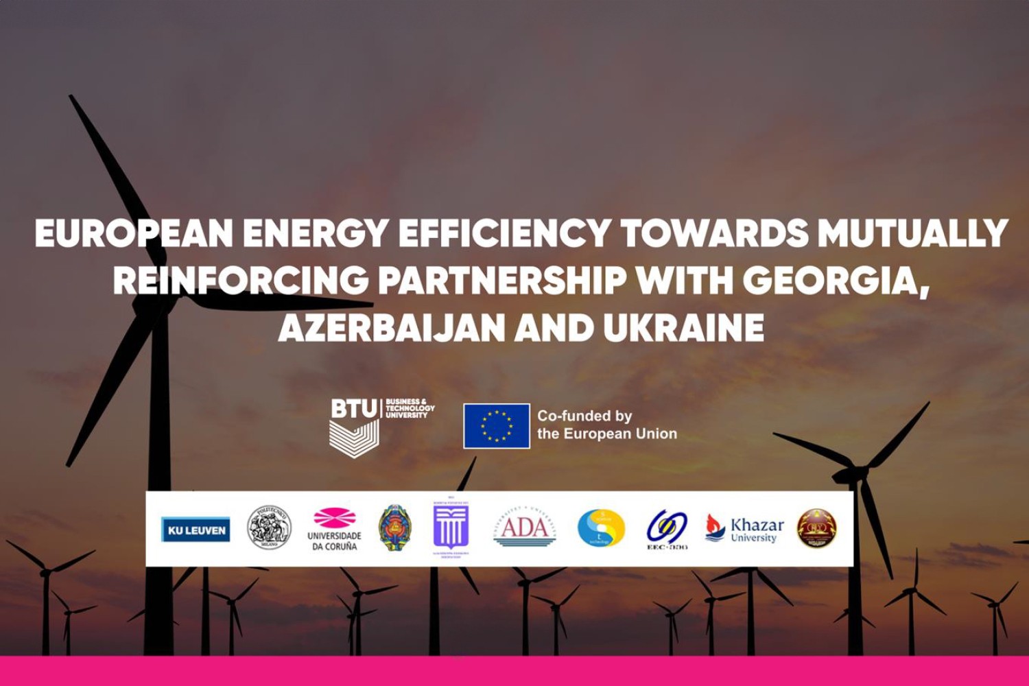 European Energy Efficiency towards Mutually Reinforcing Partnership
with Georgia, Azerbaijan and Ukraine