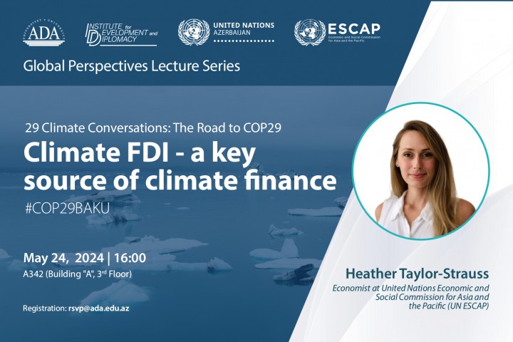 Lecture Alert: Climate FDI: A Key Source of Climate Finance