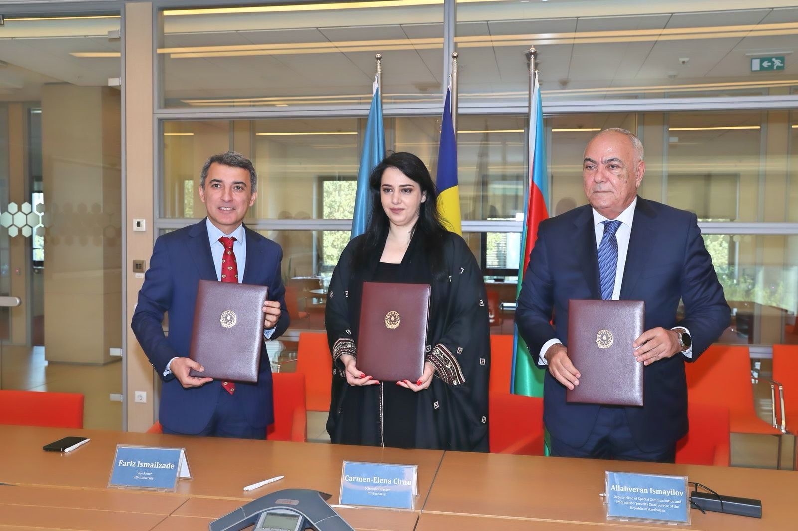 MoU between IDD, Special Communication and Information Security State Service of Azerbaijan, and ICI Bucharest