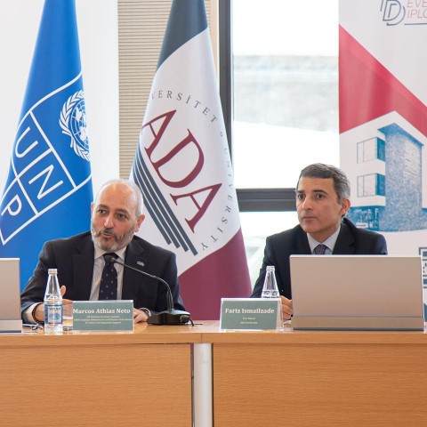 UN Assistant Secretary-General Marcos Athias Neto Delivers Lecture at ADA University on Financing Sustainable Development