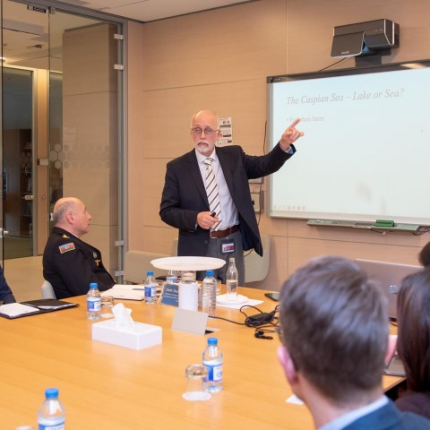 Roundtable Discussion on "Dealing with a Decrease in the Caspian Sea Level" at ADA University