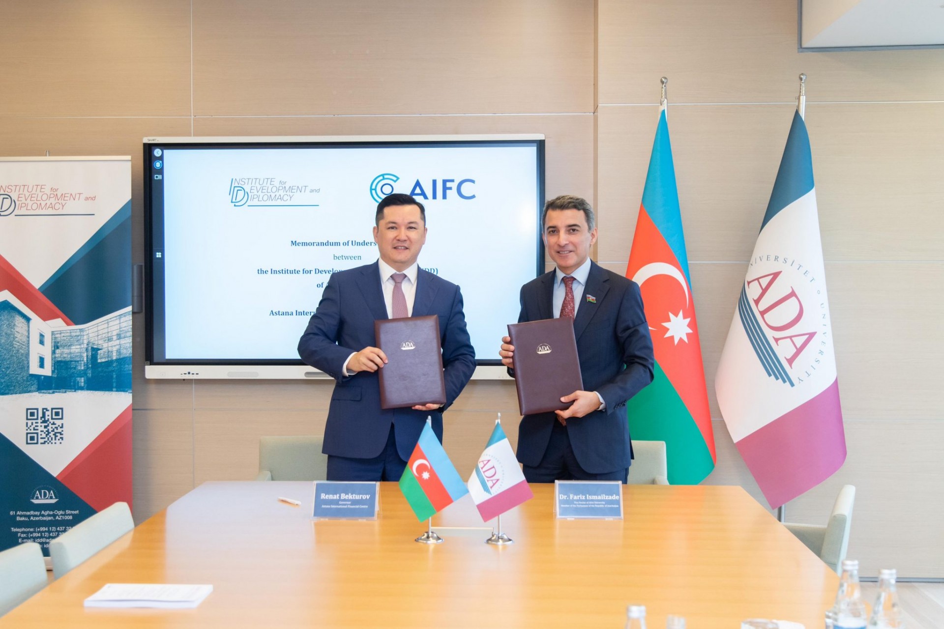 MoU between IDD and Astana International Financial Centre (AIFC)
