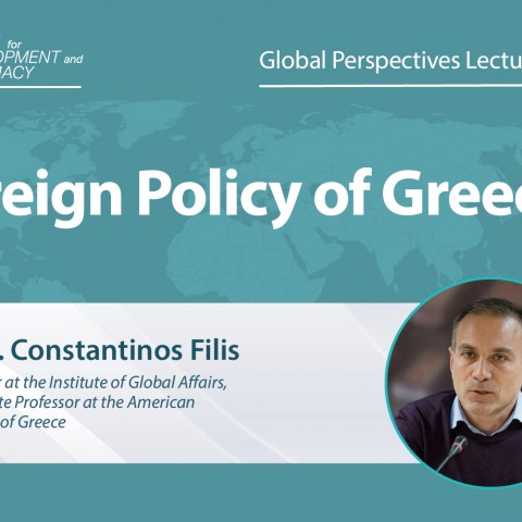 Lecture on the Foreign Policy of Greece
