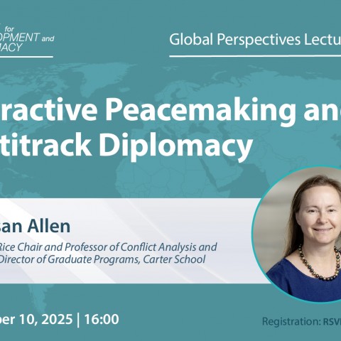 Lecture on the Interactive Peacemaking and Multitrack Diplomacy