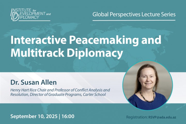 Lecture on the Interactive Peacemaking and Multitrack Diplomacy