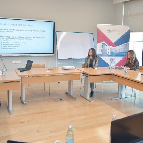 Training sessions on the project "Survey on Socio-Economic Profiling of IDP Households in the Liberated Areas”