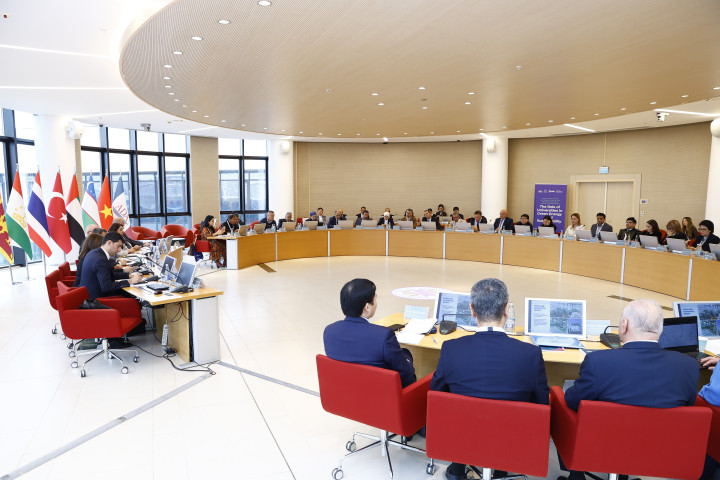 On the 2nd day of the international conference "The Role of Universities in Green Energy and Sustainability" held at ADA University, a briefing was delivered regarding the ongoing reconstruction and rebuilding efforts in Karabakh