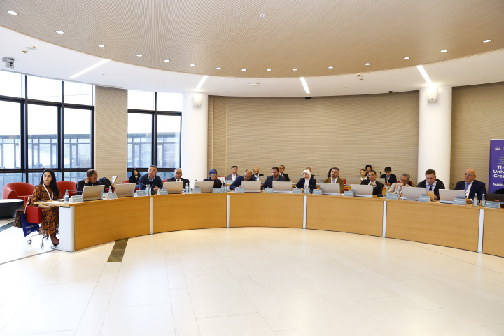 On the 2nd day of the international conference "The Role of Universities in Green Energy and Sustainability" held at ADA University, a briefing was delivered regarding the ongoing reconstruction and rebuilding efforts in Karabakh