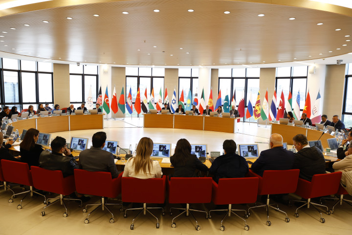 On the 2nd day of the international conference "The Role of Universities in Green Energy and Sustainability" held at ADA University, a briefing was delivered regarding the ongoing reconstruction and rebuilding efforts in Karabakh