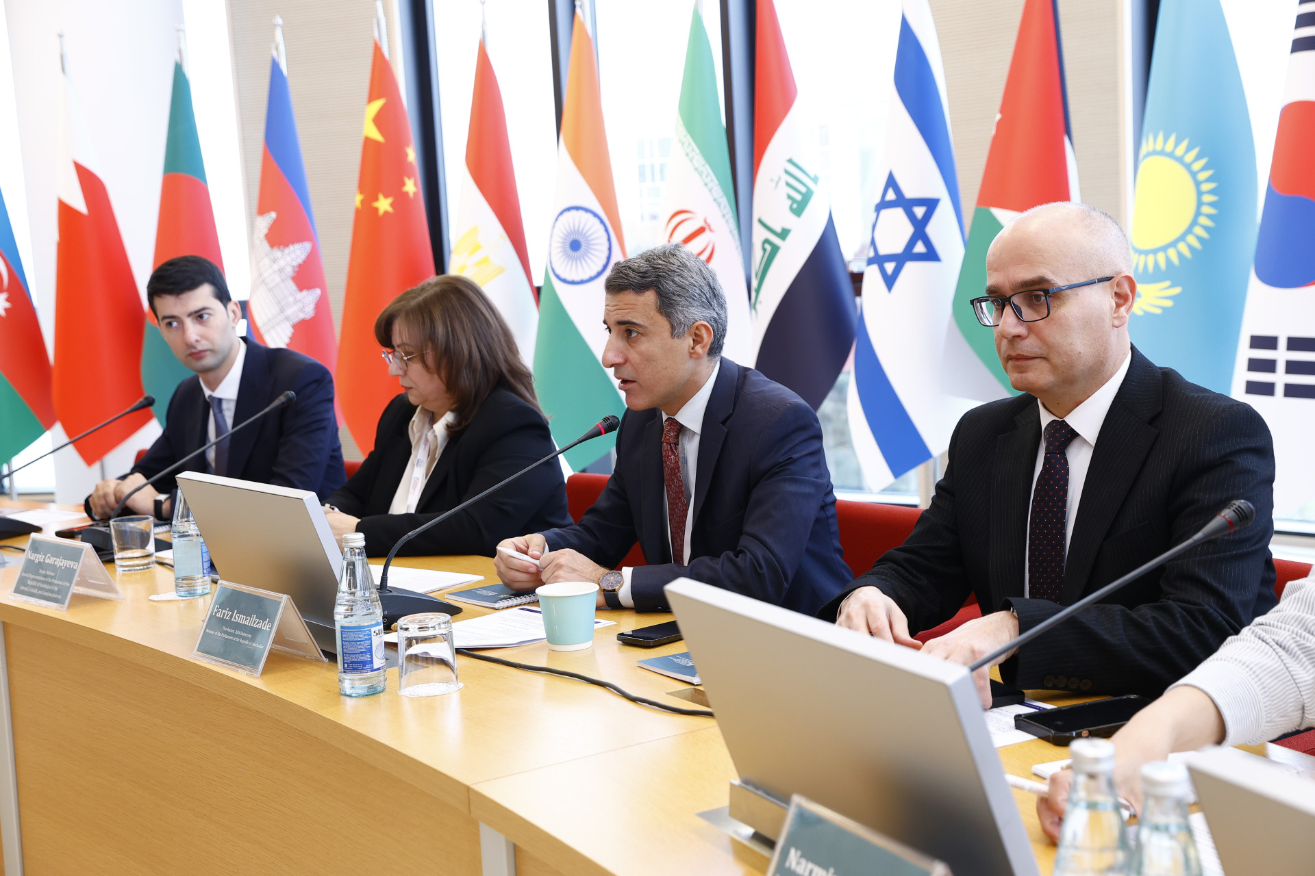 On the 2nd day of the international conference "The Role of Universities in Green Energy and Sustainability" held at ADA University, a briefing was delivered regarding the ongoing reconstruction and rebuilding efforts in Karabakh