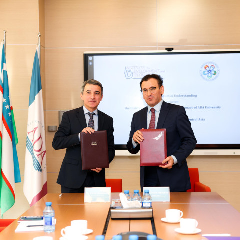 MoU between IDD and the International Institute for Central Asia, Uzbekistan