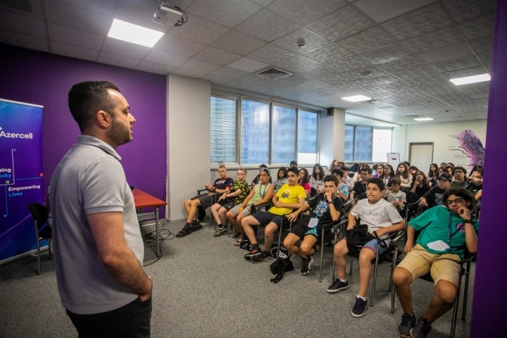 Participants of "Summer Camp" organized by ADA University and Institute for Development and Diplomacy in “Azercell”