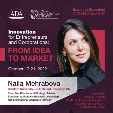 Innovation for Entrepreneurs and Corporations: From idea to market