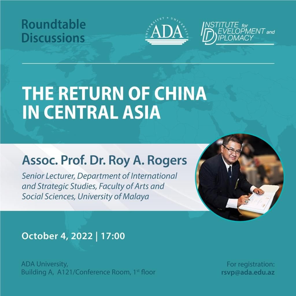 Roundtable discussion: The Return of China in Central Asia