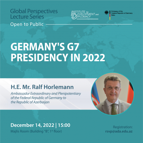 Global Perspectives Lecture Series: Germany's G7 Presidency in 2022