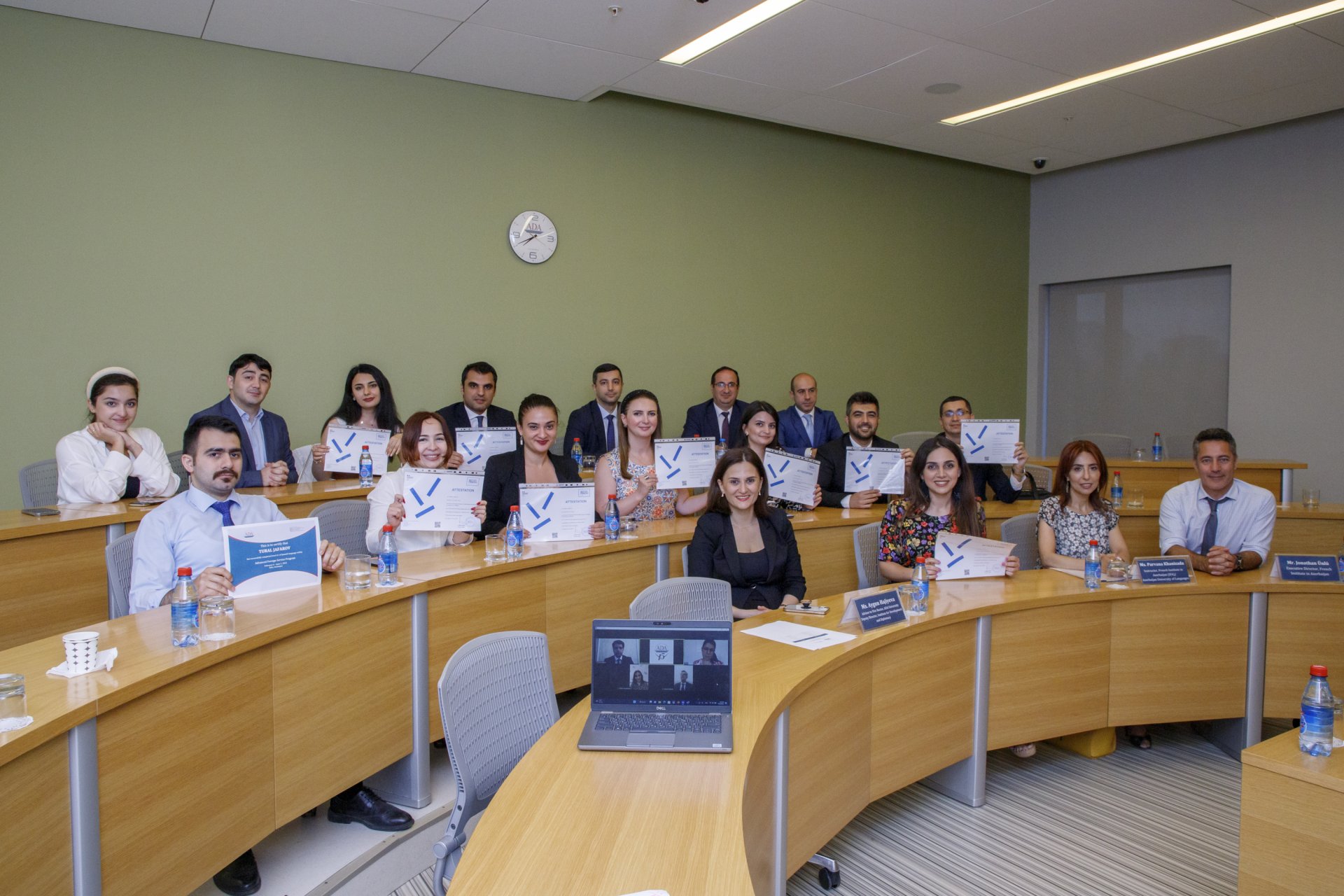 The graduation day of French and Spanish language classes designed for local diplomats was held at ADA University