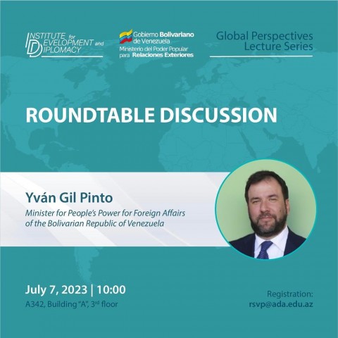 Roundtable Discussion with Mr. Yván Gil Pinto