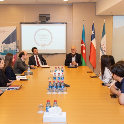 IDD hosted Roundtable Discussion with  Mr. Giancarlo Alberti, Charge d’affaires of the Embassy of Chile Republic in Azerbaijan