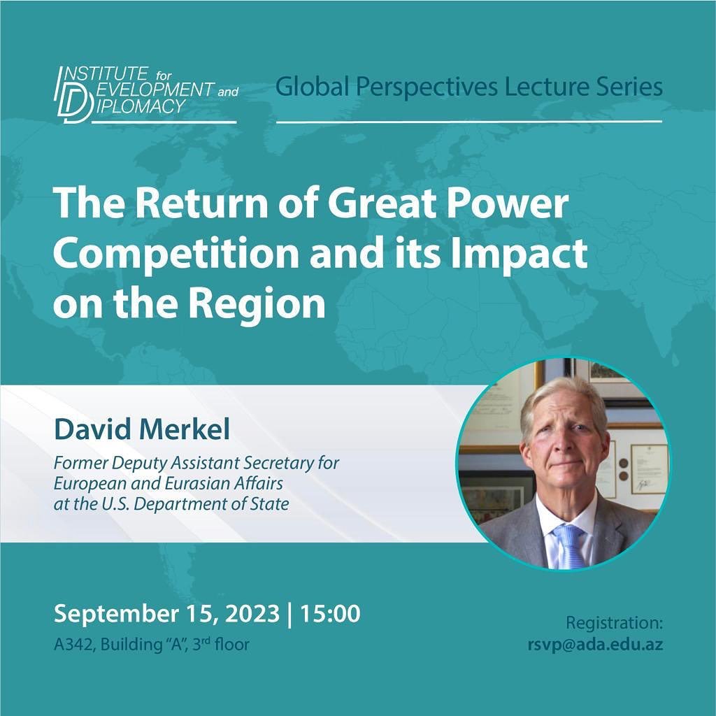 Roundtable discussion with Former Deputy Assistant Secretary for European and Eurasian Affairs at the U.S. Department of State