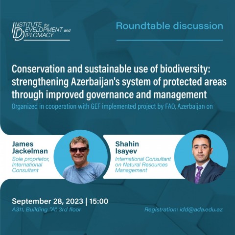 Roundtable discussion about the conservation and sustainable use of biodiversity