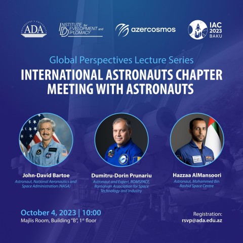 Meet astronauts from NASA, UAE Space Centre, and the Romanian Association for Space Technology and Industry