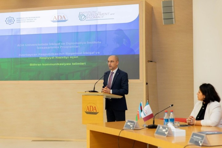 The opening ceremony of the training organized for the Digital Development and Transport Program of the Institute of Development and Diplomacy was held